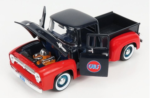 Camioneta  Ford F-100 Gulf Oil 1956 Escala 1:24