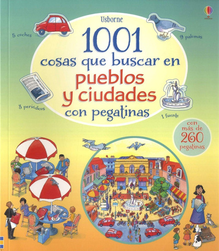 * 1001 Que Buscar En Pueblos Y Ciudades Pegatinas * Usborne 