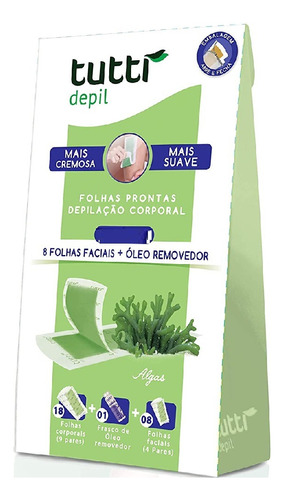 Tutti Folhas Prontas Corporal Algas Com 12 Folhas