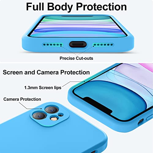 Funda Para iPhone 11 Azul 6.1 PuLG Liquid Silicon-2