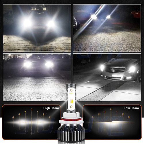 Para Dp. 9007 Blanco 60000lm Kit Faros Led Luz Alta Y Baja