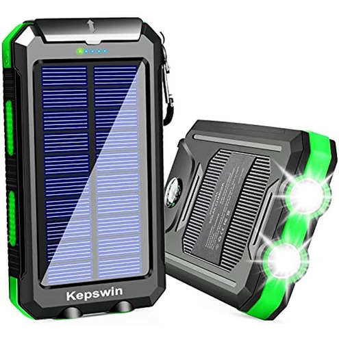 Cargador Solar De 20000 Mah, Banco De Energía Solar Portátil