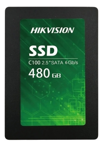Disco Solido 480g Hikvison Ssd C100  Sataiii Color Negro