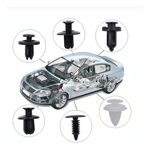 Juego De Grapas Automotrices D/6 Modelos + Extractor, 100 Pz
