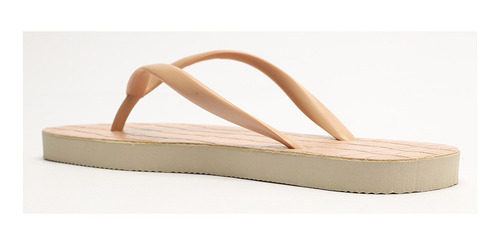 Imagem 3 de 6 de Chinelo Feminino De Dedo Rasteiro Nude My Shoes