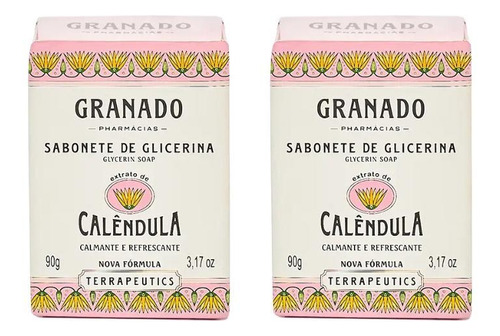 Sabonete Granado 90g Glicerina Calendula-kit C/2un