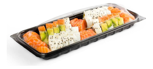 Bandeja Plastica Descartable Bandex Costilla 501 Sushi X 100