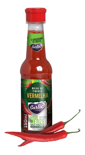 Molho De Pimenta Vermelha 150 Ml Garlic