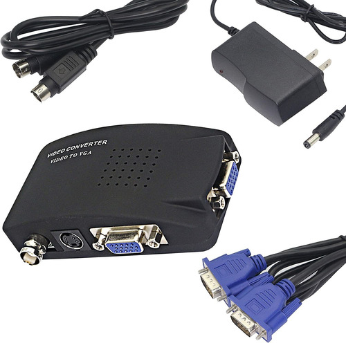 Xmsjsiy Bnc A Vga, S Video Vga A Vga Convertidor Cctv Cámara