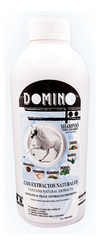 Shampoo De Caballo Equino Domino Crecimiento  Acelerado 1 Lt