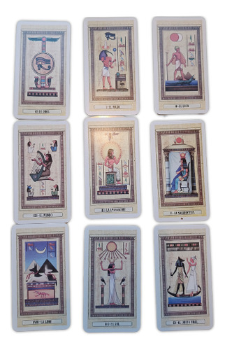 Combo Tarot Marsella Egipto Rider Plastificadas Con Guias