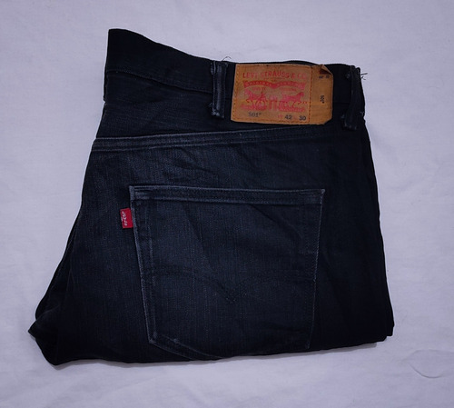 Jeans Hombre Americano Levis 501 42/30 Negro Talla 56 Recto