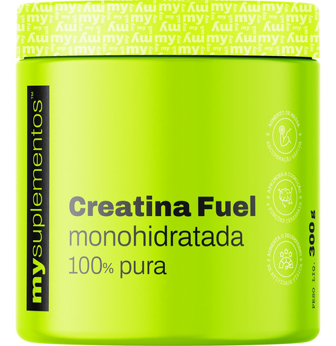 Creatina Monohidratada 300g - 100% Pura - My Suplementos