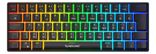 Teclado Mecânico Neologic Pro Dark Precision Rgb Abnt2