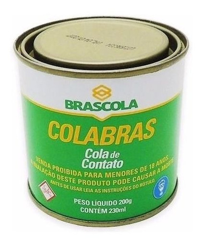 Cola De Sapateiro Adesivo De Contato Colabras 200g Brascola