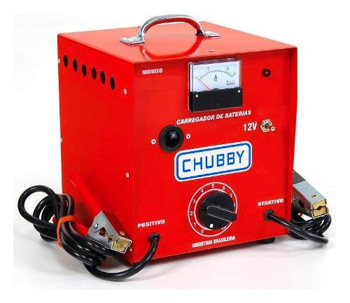 Carregador De Bateria Chubby 20ah 12v C/ Auxiliar De Partida