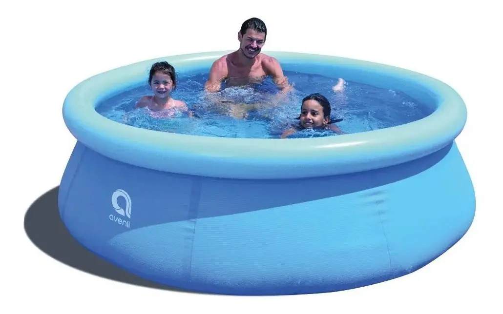 Piscina Inflável Redonda Jilong Avenli 1000 Litros Azul