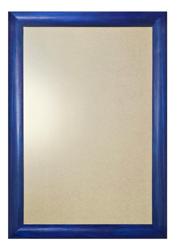 Marcos De Madera 50x70cm. Variedad De Espesor, Todo Incluido Media Caña 3cm Azul