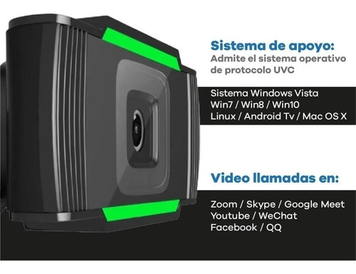 Imagen 5 de 7 de Cámara Web Wesdar Wd1080 Full Hd 30fps Color Negro