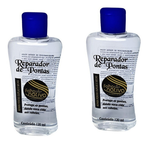 Reparador De Pontas Folha Nativa 120ml(kit/02 Und)