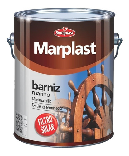 Marplast  Barniz Brillante 4lts - Sinteplast  Marino