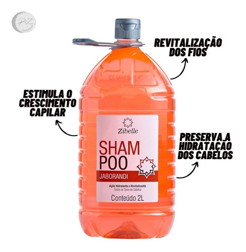 Kit 2 Shampoo Jaborandi Hidratação E Suavidade 2l Zibelle
