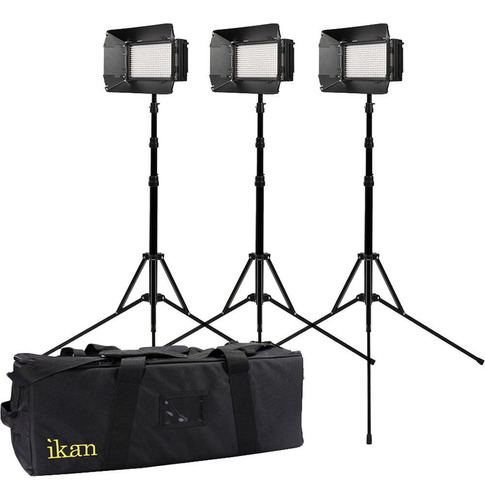 Ikan Mylo Mini Bi-color 3-point Light Kit With 3 Mb4 Led Lig