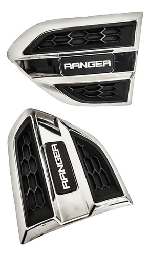 Rejillas De Salpicaderas Ford Ranger 2017-2022 Cromadas