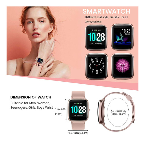 Fitness Tracker Smart Watch Para Teléfonos Android Y Teléfon