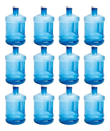 12 Piezas De Botella De Agua Mini Garrafon 2 Litros Mayoreo