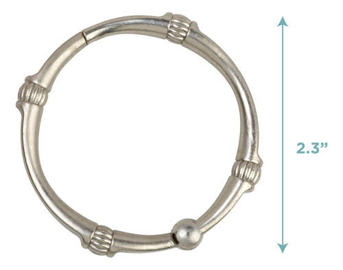 Anillos Decorativos De Aluminio Inoxidable Para Ducha 12 Uni