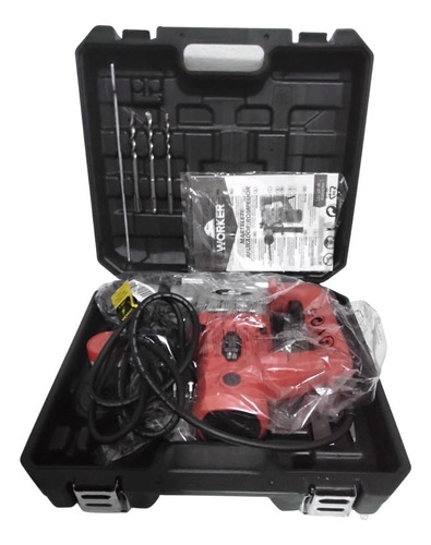 Martelete Eletropneumático Worker 900w Sem Fio Vermelho 220v