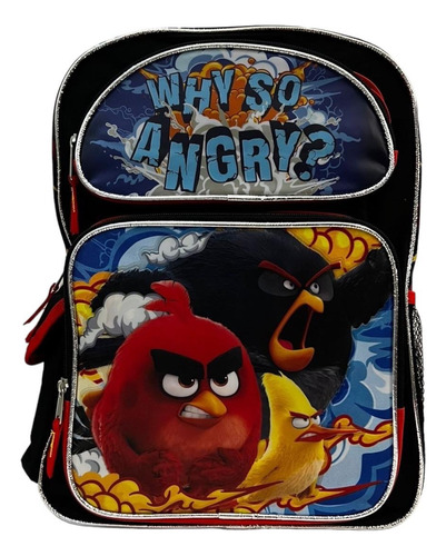 Mochila Angry Birds Con Lonchera Llantitas Primaria