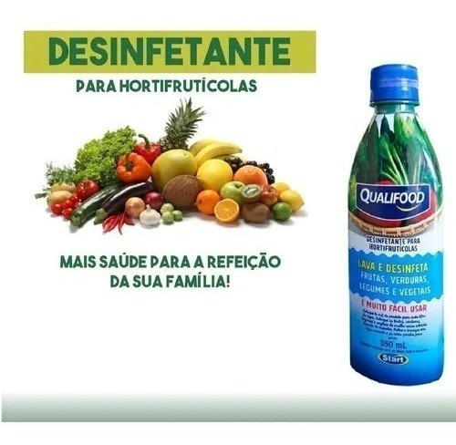 Limpa Frutas Verduras Legumes Hortaliças Higieniza Td 350ml