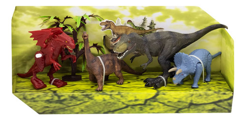 Set De Dinosaurios 4 En 1 Rs003-2 Dinosaurs Island Toys