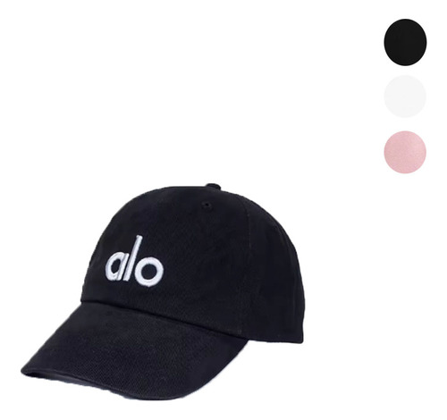 Gorra Rosa De Algodón Plana Con Ala Curva