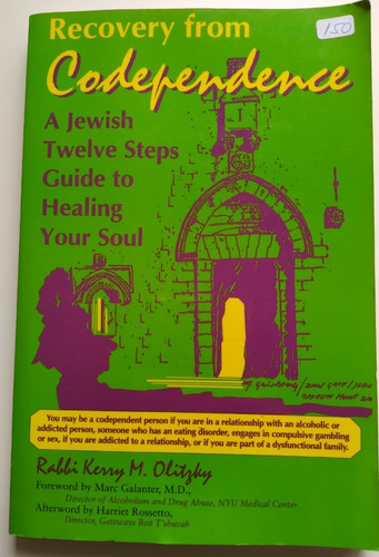 Livro Recovery From Codependence Rabbi Kerry M. Olitzky