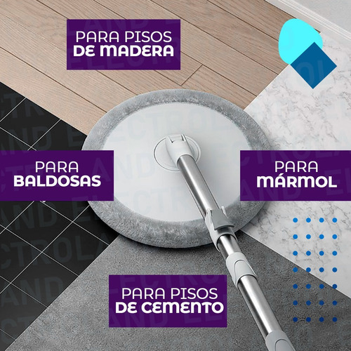 Imagen 6 de 10 de Mopa Balde Trapeador Escurridor Separa Agua Sucia Y Limpia