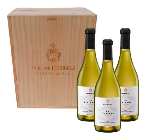 Vino Bemberg La Linterna Chardonnay Gualtallary caja X 3 unidades