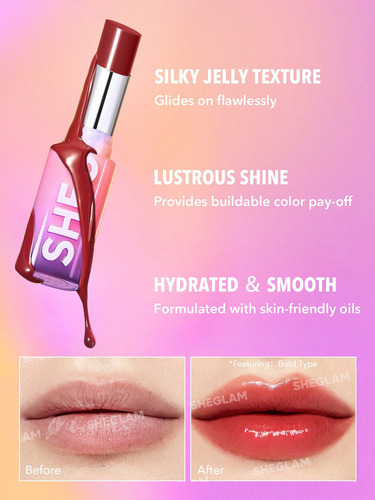Labios Gloss Sheglam Mirror Kiss High Shine It Takes Guts