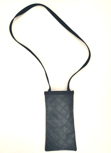 Imagem 6 de 6 de Capinha Porta Celular Visor Touch Fecho Botão Alça Pescoço