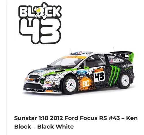 Sunstar SUN STAR 1/18 Ford Focus RS 2012 43 Ken Block Ford