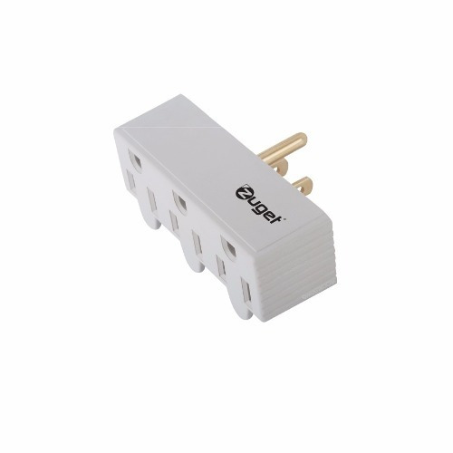 Regleta De Pared Adaptador 3 Toma Corriente Splitter Zuget