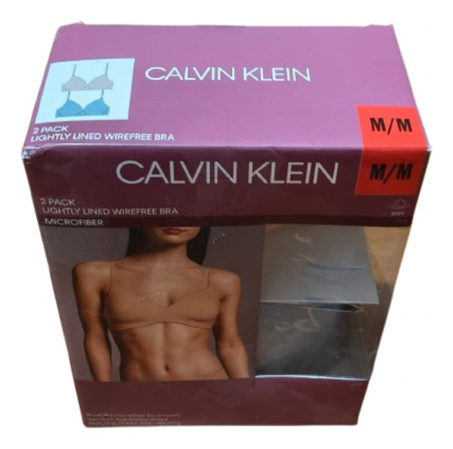 Brasier Calvin Klein 2 Piezas Lightly Lined Wirefree Bra