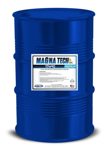 Aceite 20w50 Mineral Magnatech Tambor Pipa 208lts Sn Gasolin
