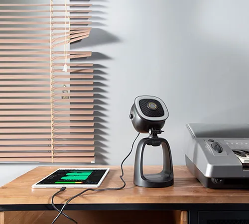 Microfono Boya By Cm6a Con Camara Web Y Luz Led