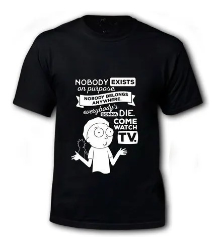 Polera De Rick And Morty - Nobody Exists Jm