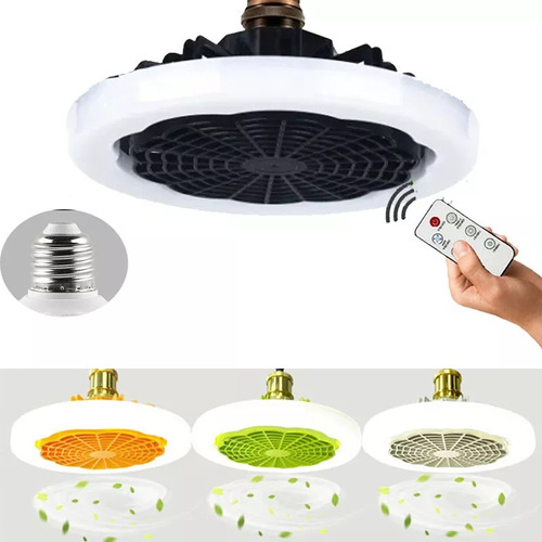 Luz De Ventilador Led Para El Hogar De 30w Con Control Remot