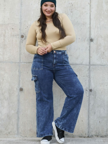 Jeans Wild Legt  Cargo Talles Especiales 