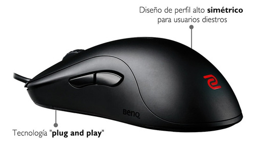Imagen 4 de 5 de Mouse Gamer Benq Zowie Za13-b Para Esports